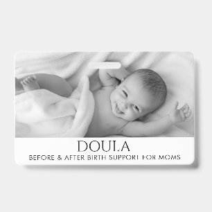 Crachá Nome de Apoio Fotográfico de Doula no Parto