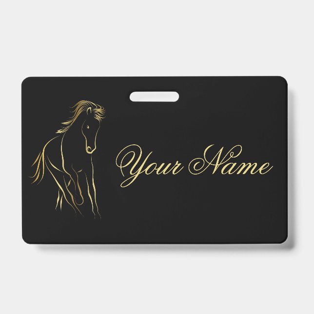 Crachá Nome de etiqueta Clássico (Frente)