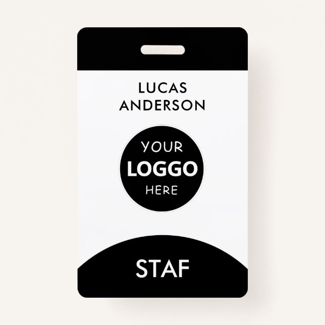 Crachá Nome de etiqueta de funcionário personalizado Func (Frente)