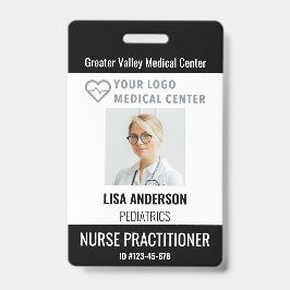 Crachá Nome de etiqueta de Funcionários do Hospital de ID