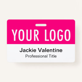 Crachá Nome de etiqueta de ID de Funcionarios Horizontal 