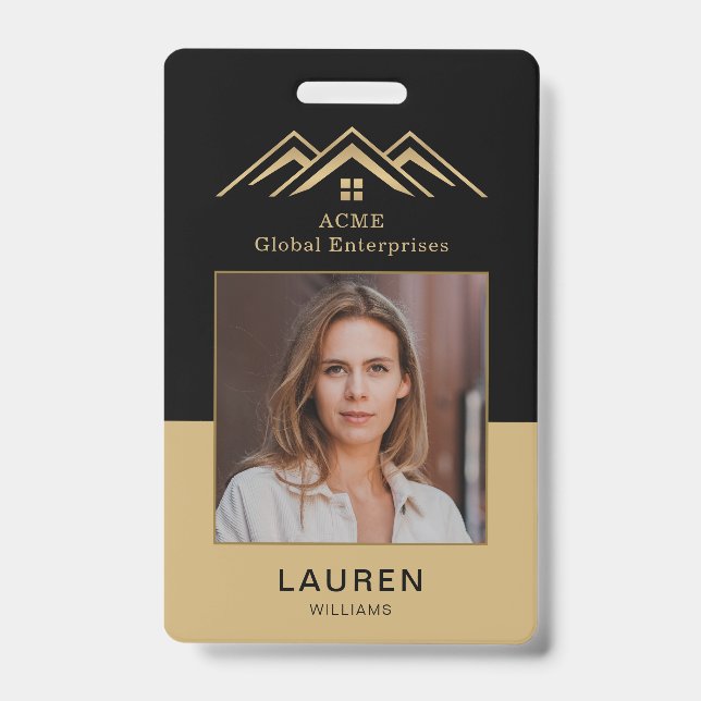 Crachá Nome de etiqueta do Realer de Promocional Imobiliá (Frente)