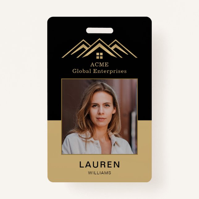 Crachá Nome de etiqueta do Realer de Promocional Imobiliá (Frente)