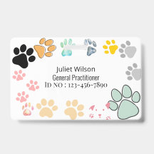 nome de etiqueta médico veterinário assistente cra