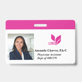 Crachá Nome de Foto de ID de Funcionário Personalizado
