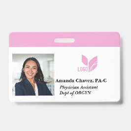 Crachá Nome de Foto de ID de Funcionário Personalizado