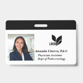 Crachá Nome de Foto de ID de Funcionário Personalizado
