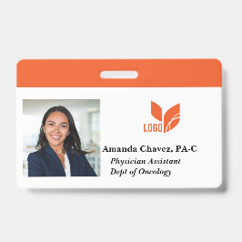 Crachá Nome de Foto de ID de Funcionário Personalizado