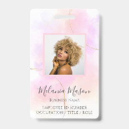 Crachá Nome de Fotografia Personalizado Funcionarios de A