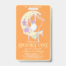 Crachá Nome de menino assustador para o 1º aniversário de