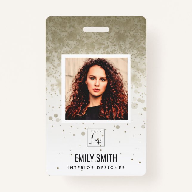 CRACHÁ NOME DO CÓDIGO DO BAR DE FOTOGRAFIAS DO FUNCIONÁRI (Frente)