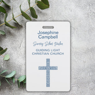 Crachá Nome do Evento de Voluntários da Equipe da Igreja
