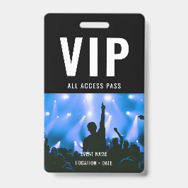 Crachá Nome do Evento ou Concerto Personalizado VIP Acess