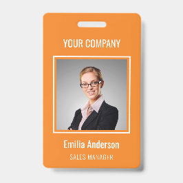 Crachá Nome do Funcionário Básico Personalizado Foto Lara