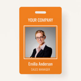 Crachá Nome do Funcionário Básico Personalizado Foto Lara