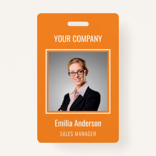 Crachá Nome do Funcionário Básico Personalizado Foto Lara