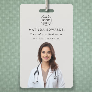 Crachá Nome do Funcionário ID do Pessoal Médico do Hospit