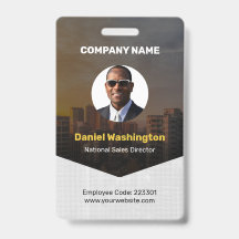 Nome do Funcionário Personalizado, Foto, Código de