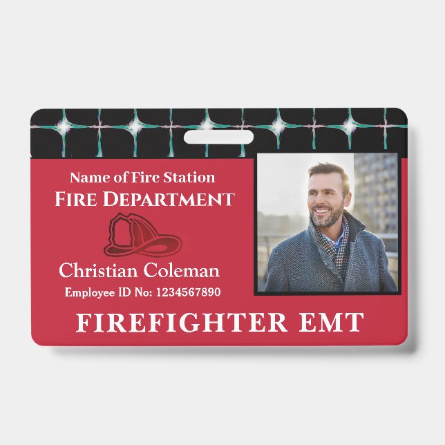 Crachá Nome do funcionário personalizado ID da placa Logo (Frente)