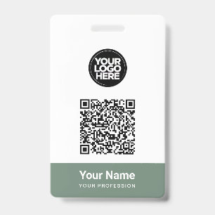 Crachá Nome do funcionário personalizado Logotipo comerci