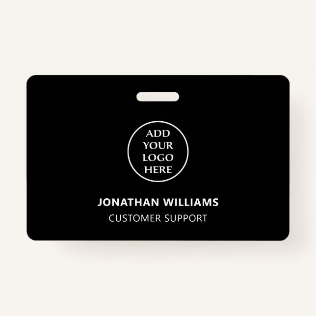 Crachá Nome do Funcionarios moderno Cargo Título do cargo (Frente)