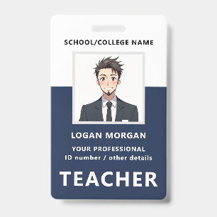 Crachá Nome e Foto Personalizados Cartão de Identificaç