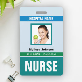 Crachá Nome e Foto Personalizados | Cartão de Identificaç