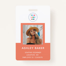 Crachá Nome E Título Do Logotipo De Segurança Da Empresa 