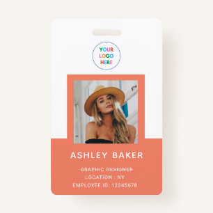 Crachá Nome E Título Do Logotipo De Segurança Da Empresa 