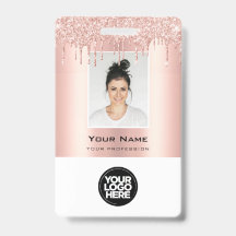 Nome em Dourado Rosa com Efeito de Gotas de Brilho