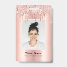 Nome em Dourado Rosa com Efeito Glitter Personaliz