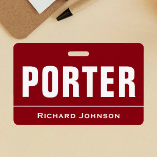 Crachá Nome Personalizado do Porteiro