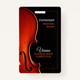 Crachá Nome Personalizado Evento Clássico de Competição d