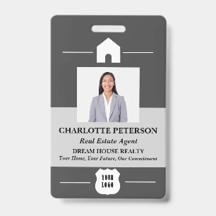 Crachá Nome personalizado exclusivo do imóvel de fotos e 