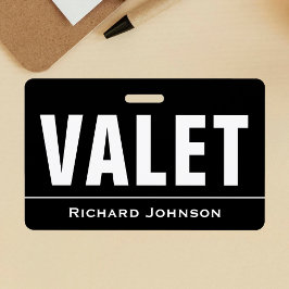Crachá Nome Personalizado para Valet