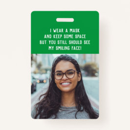 Crachá Nome verde da enfermeira do professor de fotografi