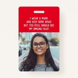 Crachá Nome vermelho da enfermeira do professor de fotogr