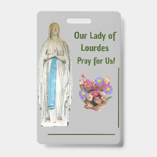 Crachá Nossa Senhora de Lourdes