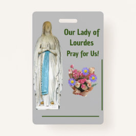 Crachá Nossa Senhora de Lourdes
