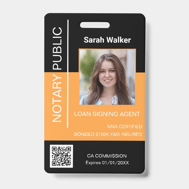 Crachá Notícia Trabalhador de escritório de identidade pú (Frente)