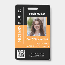 Crachá Notícia Trabalhador de escritório de identidade pú