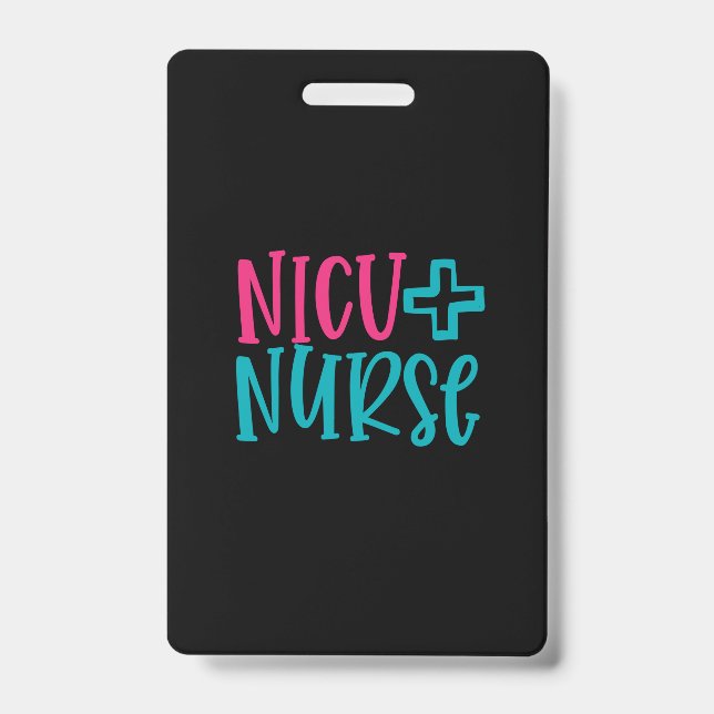 Crachá Nurse Gift | NICU Nurse (Frente)