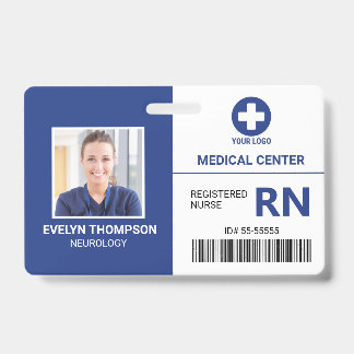 Crachá Nurse RN do Empregado Médico Hospitalar