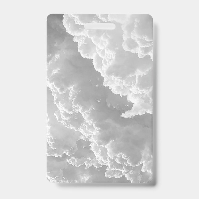 Crachá Nuvens Brancas, Gráficos Climáticos, Clipart Nubla (Frente)