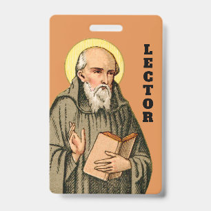 Crachá O Bede Venerável como Pastor (P 008; Oração)