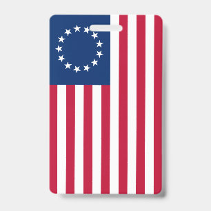 Crachá O Círculo de Estrelas, Bandeira Americana por Bets