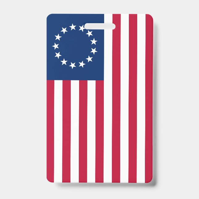 Crachá O Círculo de Estrelas, Bandeira Americana por Bets (Frente)