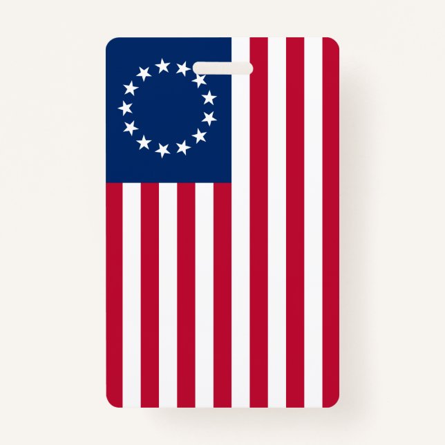 Crachá O Círculo de Estrelas, Bandeira Americana por Bets (Frente)