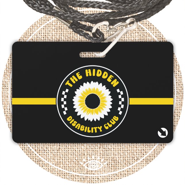 Crachá o clube de invisibilidade oculto com informações d (Criador carregado)