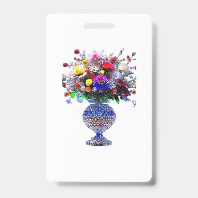 Crachá o design para a imagem de flores Bebê & Grávida (Frente)